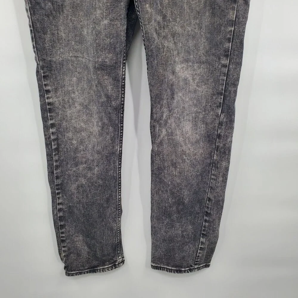 Calvin Klein Slim Denim Pants Jeans Men Size 34 X 32 Gray Acid Wash Cotton